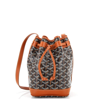 Goyard Petit Flot Bucket Bag Coated Canvas PM