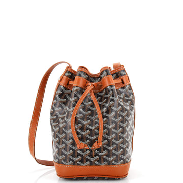 Goyard Petit Flot Bucket Bag Coated Canvas PM