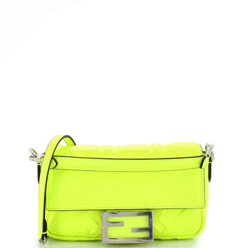 Fendi Baguette NM Bag Zucca Embossed Leather Mini
