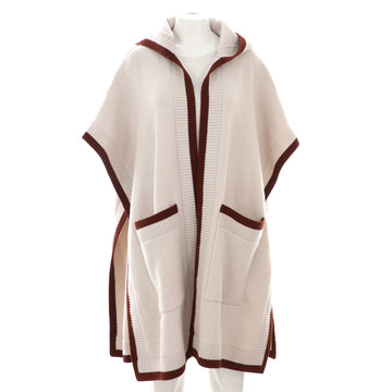 Burberry Women's Carla Hooded Logo Cape Wool and Cashmere Blend