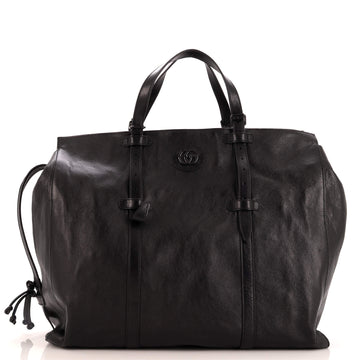 Gucci Tonal GG Belted Tote Leather Large