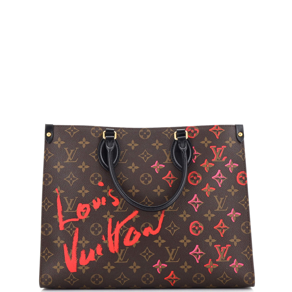 【限定価格】Louis Vuitton OnTheGo Louis Vuitton OnTheGo Tote Limited Edition Fall in Love