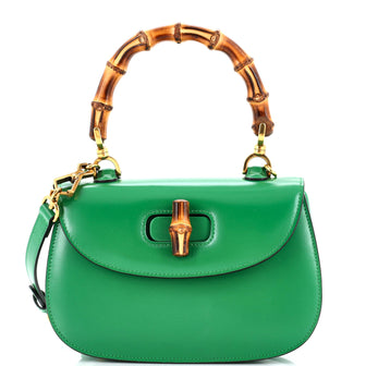 Gucci Bamboo 1947 Top Handle Bag Leather Small