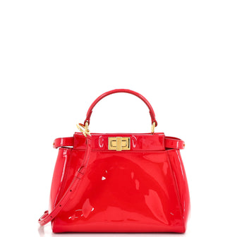 Fendi Peekaboo Bag Patent Mini