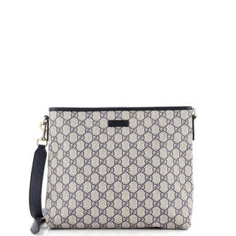Gucci Zip Top Messenger Bag GG Coated Canvas Medium