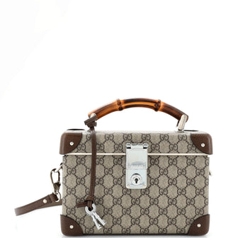 Gucci Bamboo Globe-Trotter Vanity Case GG Coated Canvas