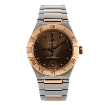 Omega Constellation Chronometer Co-Axial Automatic Watch Stainless Steel and Rose Gold 29