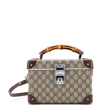 Gucci Bamboo Globe-Trotter Vanity Case GG Coated Canvas