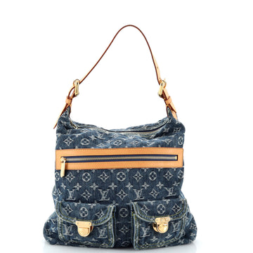 Louis Vuitton Baggy Handbag Denim GM
