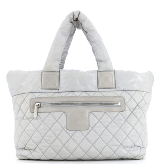 Chanel Coco Cocoon Zipped Tote Quilted Nylon Large