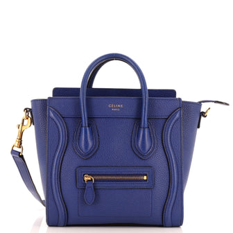 Celine Luggage Bag Grainy Leather Nano