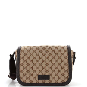 Gucci Flap Messenger Bag (Outlet) GG Canvas Small