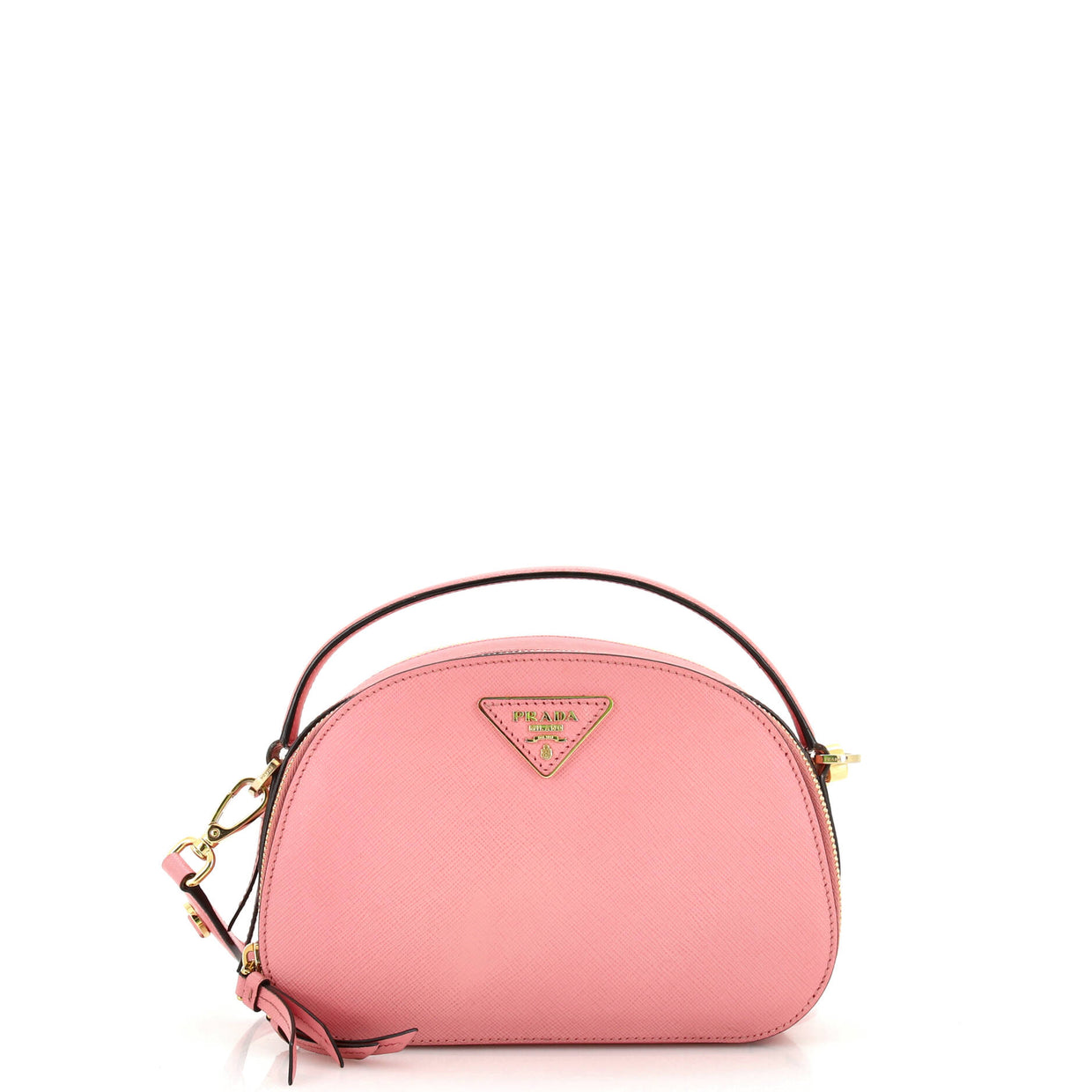 Prada Odette Top Handle Bag Saffiano Leather Small Pink 2748761