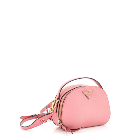 Prada Odette Top Handle Bag Saffiano Leather Small Pink 2748761