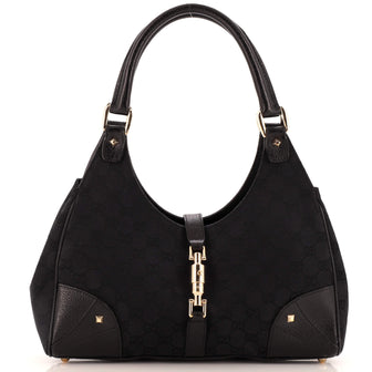 Gucci Joy Bardot Hobo GG Canvas Large
