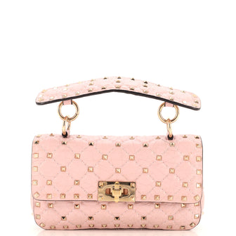 Valentino Garavani Rockstud Spike Flap Bag Quilted Leather Small