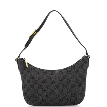 Gucci Vintage Pochette Shoulder Bag GG Canvas Small