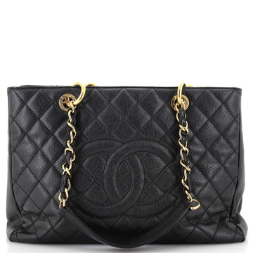 Chanel Grand Shopping Tote Quilted Caviar