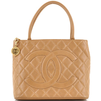 Chanel Medallion Tote Quilted Caviar