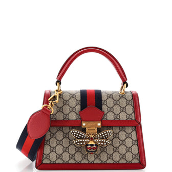 Gucci Queen Margaret Top Handle Bag GG Coated Canvas Small