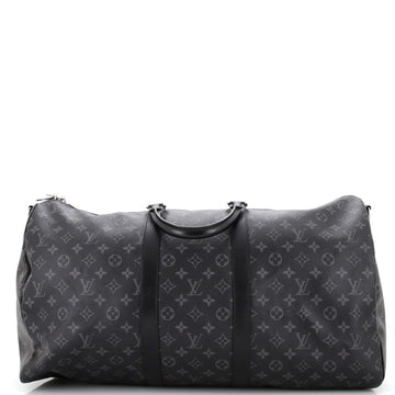 Louis Vuitton Keepall Bandouliere Bag Monogram Eclipse Canvas 55
