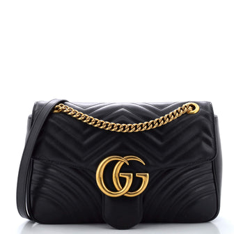 Gucci GG Marmont Flap Bag Matelasse Leather Medium