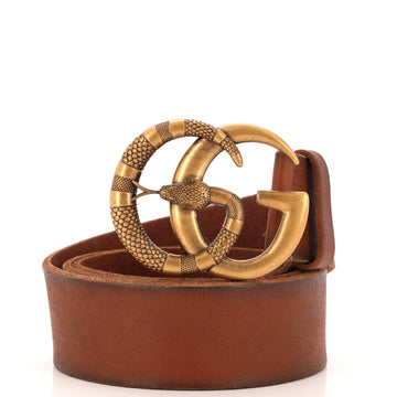 Gucci Snake Marmont Belt Leather Wide