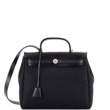 Hermes Herbag Toile and Leather PM