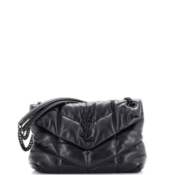 Saint Laurent Loulou Puffer Shoulder Bag Quilted Leather Small