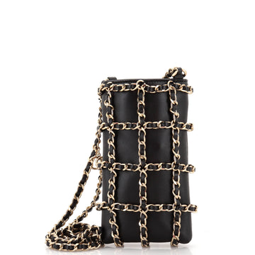 Chanel Tech Me Out Clutch With Chain Lambskin