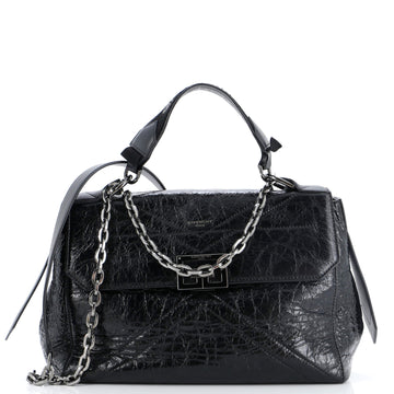 Givenchy ID Flap Bag Crinkled Glazed Leather Medium