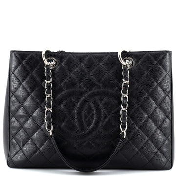 Chanel Grand Shopping Tote Quilted Caviar