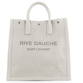 Saint Laurent Rive Gauche Shopper Tote Canvas Tall