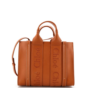 Chloe Woody Convertible Tote Leather Small