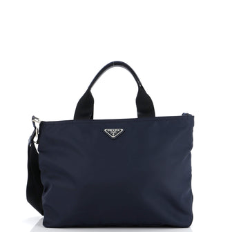 Prada Convertible Zip Tote Tessuto Medium