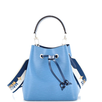 Louis Vuitton NeoNoe Handbag Epi Leather with Logo Jacquard Strap BB
