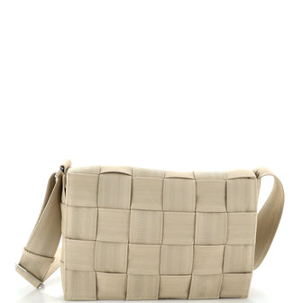 Bottega Veneta Cassette Crossbody Bag Maxi Intrecciato Webbed Canvas