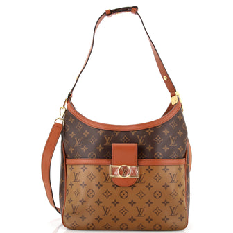 Louis Vuitton Dauphine Hobo Reverse Monogram Canvas MM