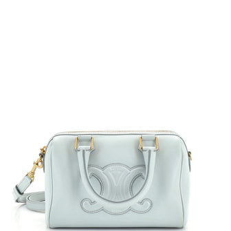 Celine Cuir Triomphe Boston Bag Leather Small