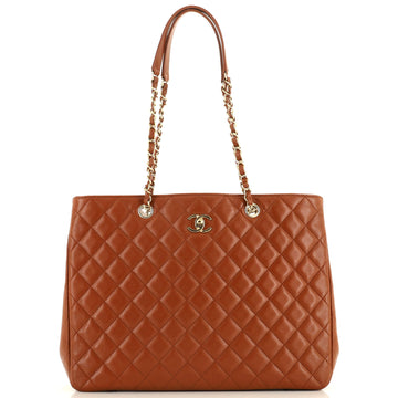 Chanel Classic CC Shopping Tote Quilted Caviar Large
