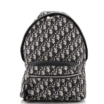 Christian Dior Rider Backpack Oblique Canvas Small