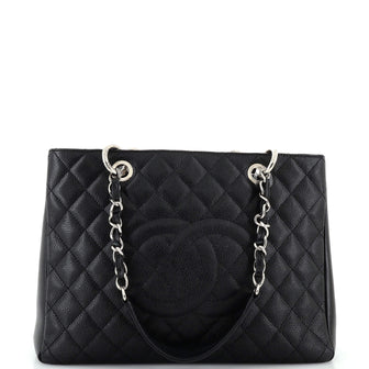 Chanel Grand Shopping Tote Quilted Caviar