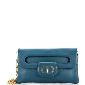 Christian Dior DiorDouble Chain Bag Leather Medium
