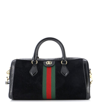 Gucci Ophidia Boston Bag Suede Medium