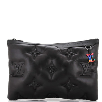 Louis Vuitton A4 Pouch Monogram Puffer Lambskin