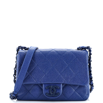 Chanel Incognito Square Flap Bag Quilted Caviar Mini