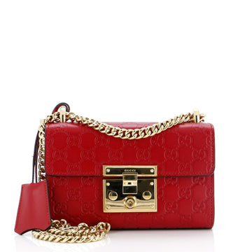 Gucci Padlock Shoulder Bag Guccissima Leather Small