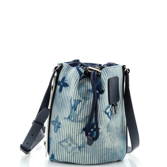 Louis Vuitton Sac Marin Bag Limited Edition Monogram Watercolor Stripes Denim BB