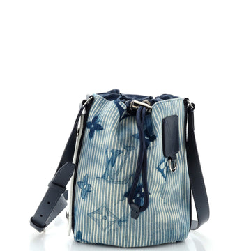 Louis Vuitton Sac Marin Bag Limited Edition Monogram Watercolor Stripes Denim BB