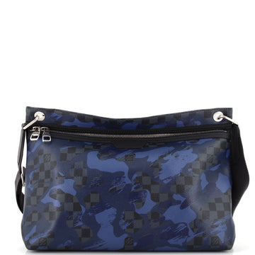 Louis Vuitton Hunter Handbag Limited Edition Camouflage Damier Cobalt
